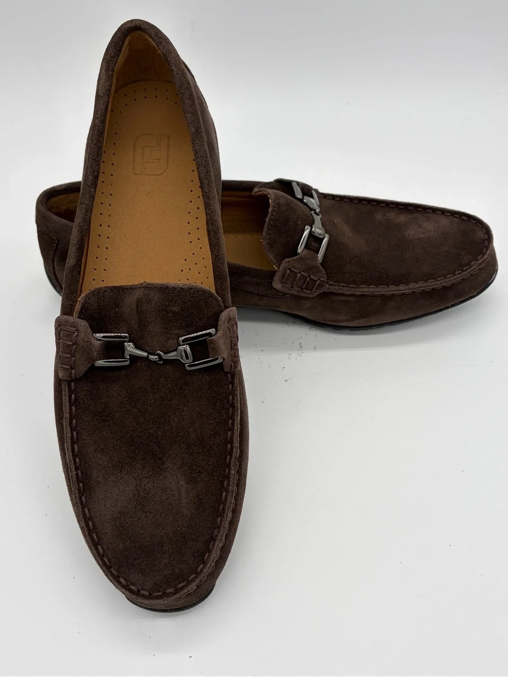 FootJoy Dark Brown Suede Bit Slip-On Loafers